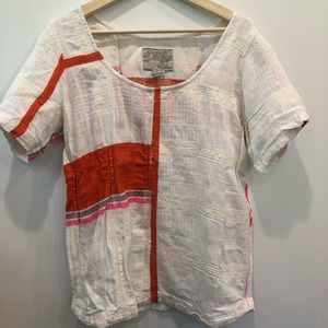 Ace & Jig Short-Sleeved Top in Pop